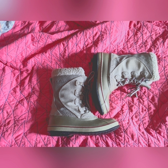 Womens LL Bean Snow Boots//Grey//Size 7/GUC - Picture 10 of 12